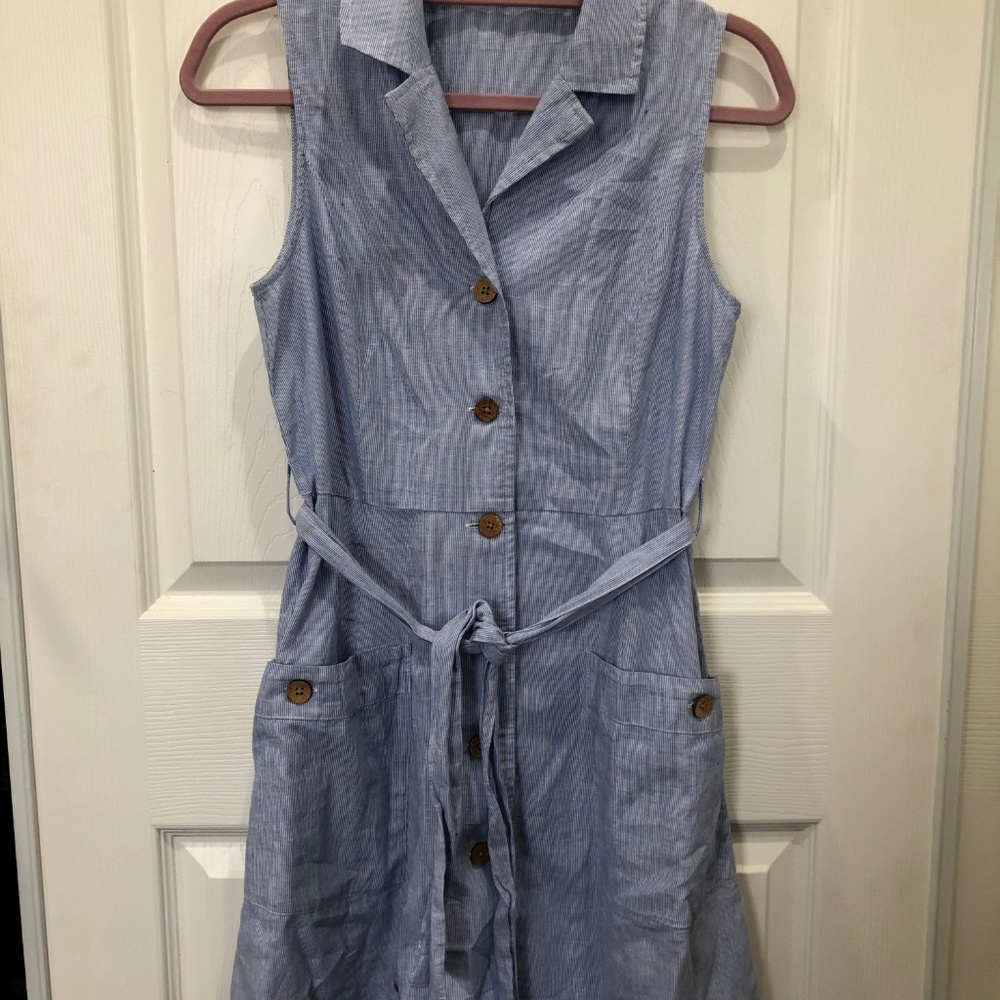 Mango Button Front Dress - Picture 2 of 4
